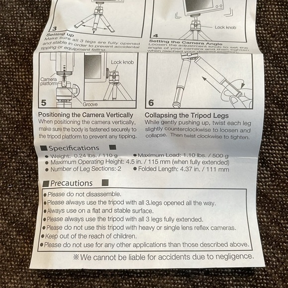 NIB Olympus Mini Tripod - Picture 6 of 6